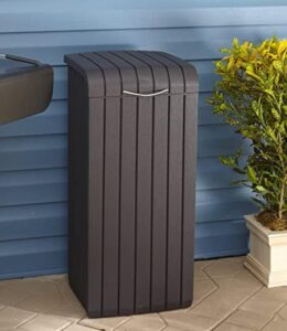 30 gallon garbage can with lid for outdoor