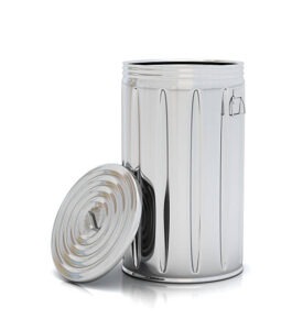 30 gallon stainless steel trash can for home and office