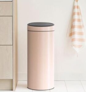 5 gallon pink trash bin with motion sensor