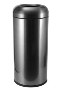 30 gallon stainless steel brushed garbage container