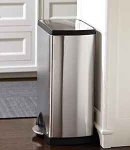 stainless steel garbage can with lid for bathroom