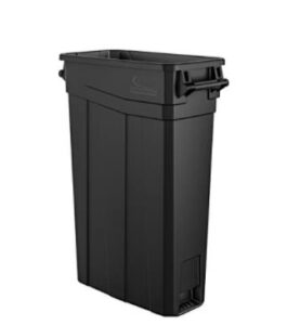 23 gallon plastic trash can with handles